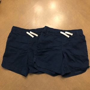 Set of 2 Girls Wonder Nation Navy Shorts